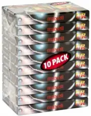 10 Pack Maxell UR90 90 Minutes Blank Audio Media Recording Cassette Tapes - NEW