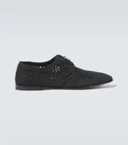 [Dolce & Gabbana] Dolce & Gabbana Woven Derby shoes AU 10 black