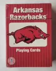 Arkansas Razorbacks Logo Playing Cards By Patch Collegiate Licensed