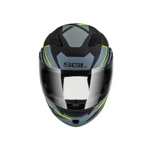 【SOL Helmets】SM-5可掀式安全帽 (裂變_消光黑/灰黃) ｜ SOL安全帽官方商城