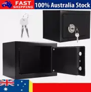 Security Box Fireproof Safe Lock Cash Deposit Money Jewelry Key 6.7L Home Office