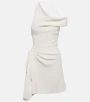 [Maticevski] Maticevski Dossier asymmetric crêpe minidress AU 14 white
