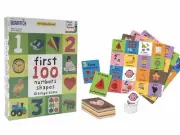 Briarpatch Bingo Game First 100 Numbers Shapes Ages 2 & up 2-4 Players