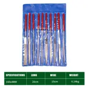 10 Pcs 140x3mm Diamond Mini Needle File Set For Metal Jeweler Wood Carving Craft