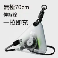 在飛比找蝦皮購物優惠-【台灣出貨】充電寶 自帶伸縮線 行動電源 行動充 大容量10