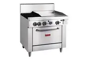Thor 2 Burner Propane Gas Oven Freestanding Range with Griddle Plate - Oven Ranges (GE543-P) - GE543-P