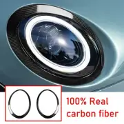 Real Carbon Fiber Headlight Surround Trim Ring For Mini Cooper S F55 F56 F57 (for: Mini)