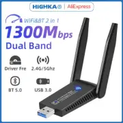 USB WiFi Wireless Card Bluetooth 5.0 USB 3.0 Dongle 5GHz Wi-Fi Adapter WiFi Card