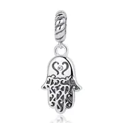 Silver plating Lucky Hand Pendants Charm Fit Bracelet & Necklace for Women