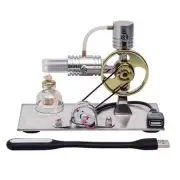 L-Shape Stirling Engine Model with USB Connector and Night Light,Stirling6614