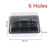 6/12 Cells Seeding Box Family Breeding Plastic Nursery Pots Planting Seed Tray K