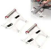 Adjustable Cutting Machine Support Frame, Adjustable Height Table Saw Stand, Metal Cutting Machine Work Support Stand, Foldable Cutting Machine Support Frame, Cutting Machine Attachment (2Pcs)