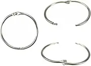 STOBOK Office Supplies 24pcs Book Ring Loose Leaf Binder Binder Rings Metal Book Circle Office Supply