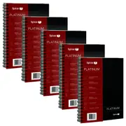 5pc Spirax 400 Platinum Spiral A4 Notebook Paper Writing Stationery 200-Pages