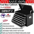 9 Drawers Tool Box Chest Toolbox Mechanic Lockable Garage Storage Cabinets Black