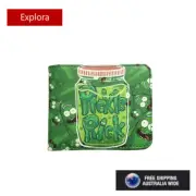 Boys Girls Teenage Bifold Faux Leather Wallet w/Coin Section -- Rick and Morty 2