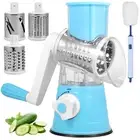 Manual Kitchen Vegetable Rotary Food Grater Chopper Cheese Cutter with 3·~·~