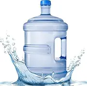 Gallon Water Bottle, 5L BPA-Free Thick Plastic Water Container with Handle, Reusable Water Dispenser Bottle, Large Water Jug for Camping Hiking