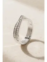 [Repossi] Repossi - Antifer 18-karat White Gold Diamond Ring - Silver - 52 52 Silver