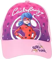 [United Labels] Miraculous Cap for Girls Kids Cap Baseball Cap Sun Protection Pink, Rosa