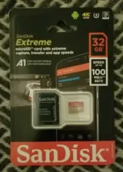 SanDisk Extreme MicroSD Card with Extreme Capture transfer app speeds 32GB...