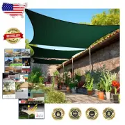 Versatile 7' x 14' Green Sun Shade Sail - Durable & Stylish Outdoor Solution
