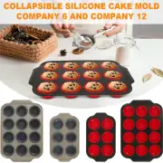 Silicone Muffin Pan Non Stick Cupcake Pan Metal Reinforced Frame Muffin GrtJB