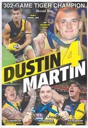 DUSTIN MARTIN RICHMOND TIGERS FOOTBALL TEAM PLAYER poster,,BIG 420MM, BARGAIN, 2