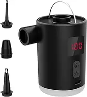 Portable Air Pump, Rechargeable Inflatable Compressor, 4.5x2.6in Fast Inflation Tool, Compact Light Function, Led Air Pumps for Pool Float Camping Kids Sleepover Backpacking