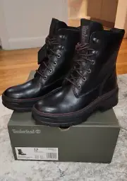 Timberland Women's Malynn EK+ Waterproof Mid Boot 'Black Full Grain' Multi Size