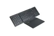 TODO Bluetooth Wireless Keyboard Touchpad Mouse 81 Key 3 Channel Mac Windows Android - Black