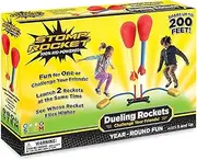Stomp Rocket Dueling Rockets Stomp Powered Air Rockets with Launcher, 4 Pieces