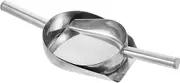 NOLITOY 2Pcs Stainless Steel Multi Purpose Shovel Grain Scoop Ice Cube Shovel for Kitchen Bar and Dessert Shops Handy Dry Food Scoop