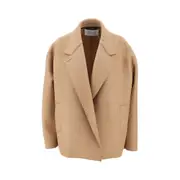 [HARRIS WHARF LONDON] HARRIS WHARF LONDON Pressed wool oversized boxy jacket Woman 42 42 Beige