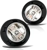 Compatible With Chevrolet For Camaro 2010 2011 2012 2013 Pair Clear Lens Pair Fog Light Front Bumper Driving Lamps Assembly Car Fog Light Assembly Car fog light components