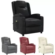 Lift Chair Massage Chair Lift Recliner Chair Armchair Faux Leather vidaXL