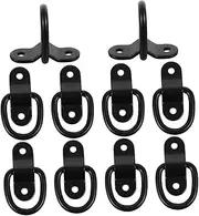 ETHZZLE 10pcs D Ring Tie Down Anchors Heavy Duty Lashing Rings for Secure Cargo Trailers Trucks Rvs and Garages Versatile Fastening Mechanism with Durable Performance