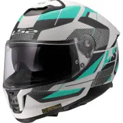 FF808 Stream II Road Cyan Light Grey 06 Full Face Helmet