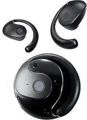 AI Translation Wireless OWS Bluetooth Earphones, Real Time 144 Language Translator Earbuds,Open-Ear Translating Ear Buds，Bluetooth Headphones Translation for iPhone & Android (Black)