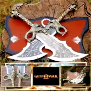 God of War Kratos's Blades Of Chaos life Size all-metal Weapon model With Wall