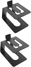Cabilock 2pcs Desktop Speaker Stand Speaker Riser Height Space Saving Design Angle for Optimal and Easy to Install