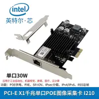在飛比找Yahoo!奇摩拍賣優惠-PCI-E X1 1000M單電口伺服器網卡 POE+供電 
