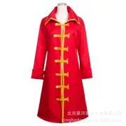 Z Pirate Monkey D. Luffy Red Cloak Outfit Cosplay Costume X001