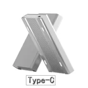 2.5" USB 3.1 Typec To Typec All Metal Silver Portable External Hard Disk Drive