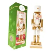 Traditional Christmas Nutcracker Wooden Soldier 10 inches Decorations Gold_03