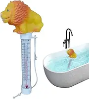 Floating Pool Thermometer, Easy Read for Water Temperature with String, Pool Temperature Thermometer for Ice Bath, Cold Plunge, Spa, Pond, Hot Tub, Outdoor & Indoor Swimming Pools