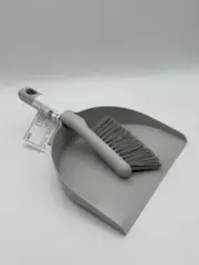 New IKEA PEPPRIG Dust Pan and Brush Set Gray