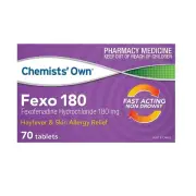 Chemists' Own Fexo 180mg Tab X 70 (Generic for TELFAST)