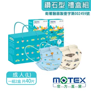 MOTEX&彰化300年 精選伴手禮 鑽石型口罩禮盒(1組2盒單片獨立包裝)