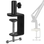 Table Mount Clamp, Metal Desk Clamp for Microphone Stand Mic Boom Arm C